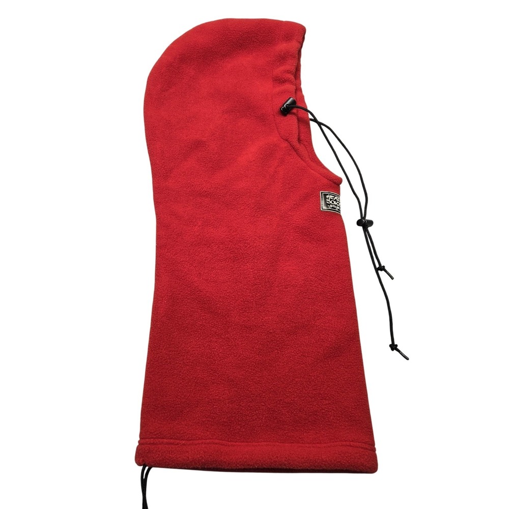 Head Sokz Balaclava Unisex One Size Red Fleece Thermal Neck‎ Flap Adjustable